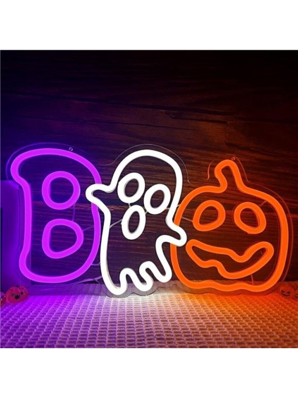 Halloween neon signs neon light Spider Web bat bedroom living party decorations